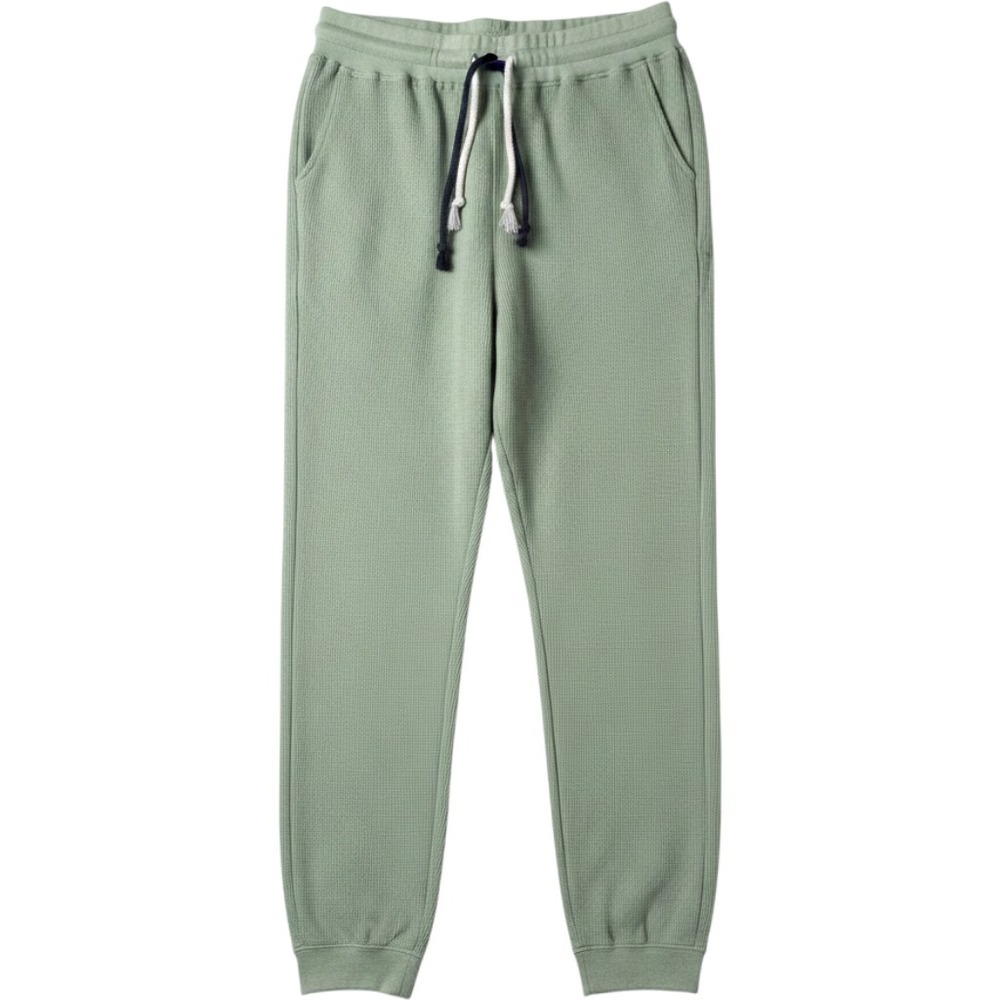 Sundry Joggers Waffle Knit Women Small Sage Green Thermal Pants Activewear USA
